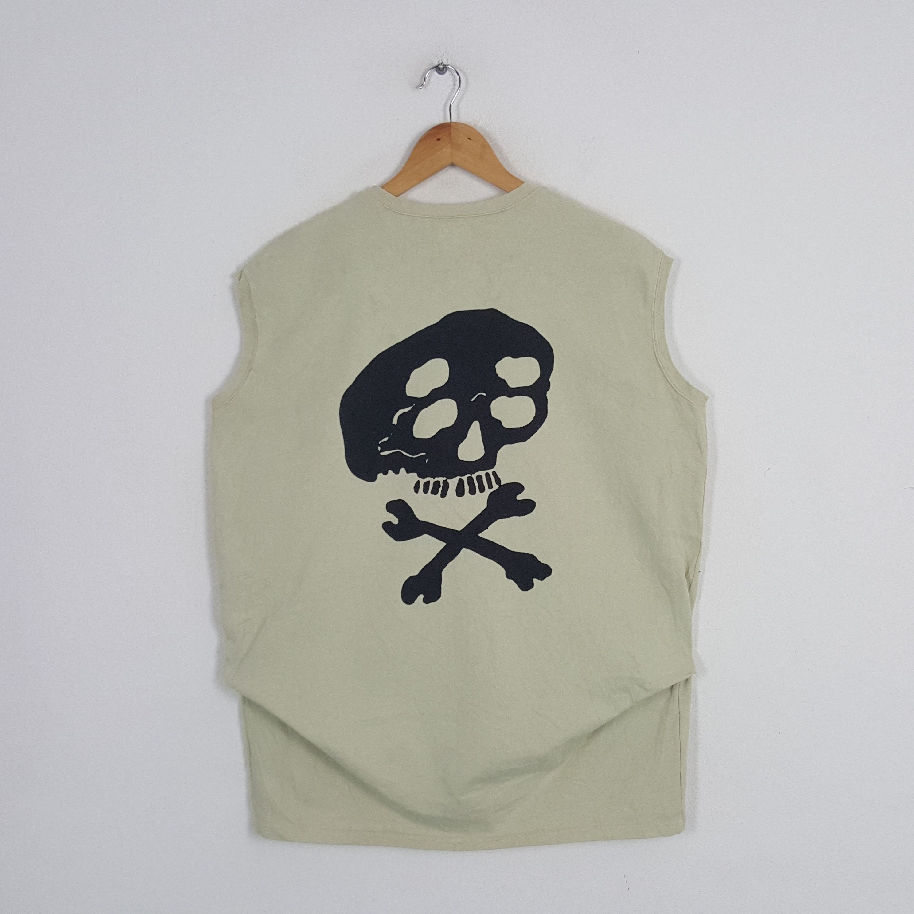 Japanese Brand × Vintage Vintage Kapital Japanese Punk Skull Sleeveless Tshirt Size US XL / EU 56 / 4 - 3 Thumbnail
