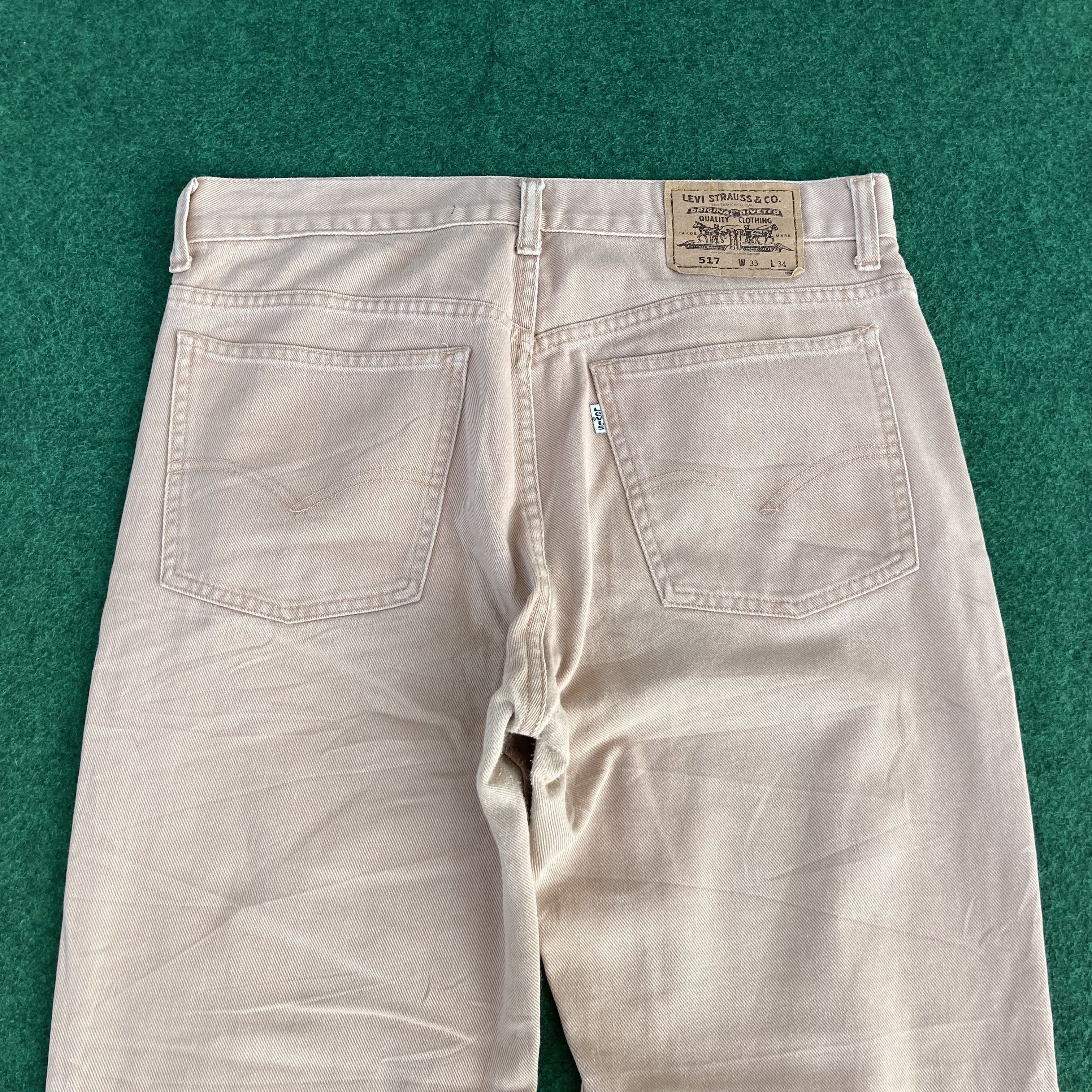 Levi's × Vintage Vtg Levis 517 Faded Denim Flare Dirty Bootcut Jeans Size US 32 / EU 48 - 12 Thumbnail