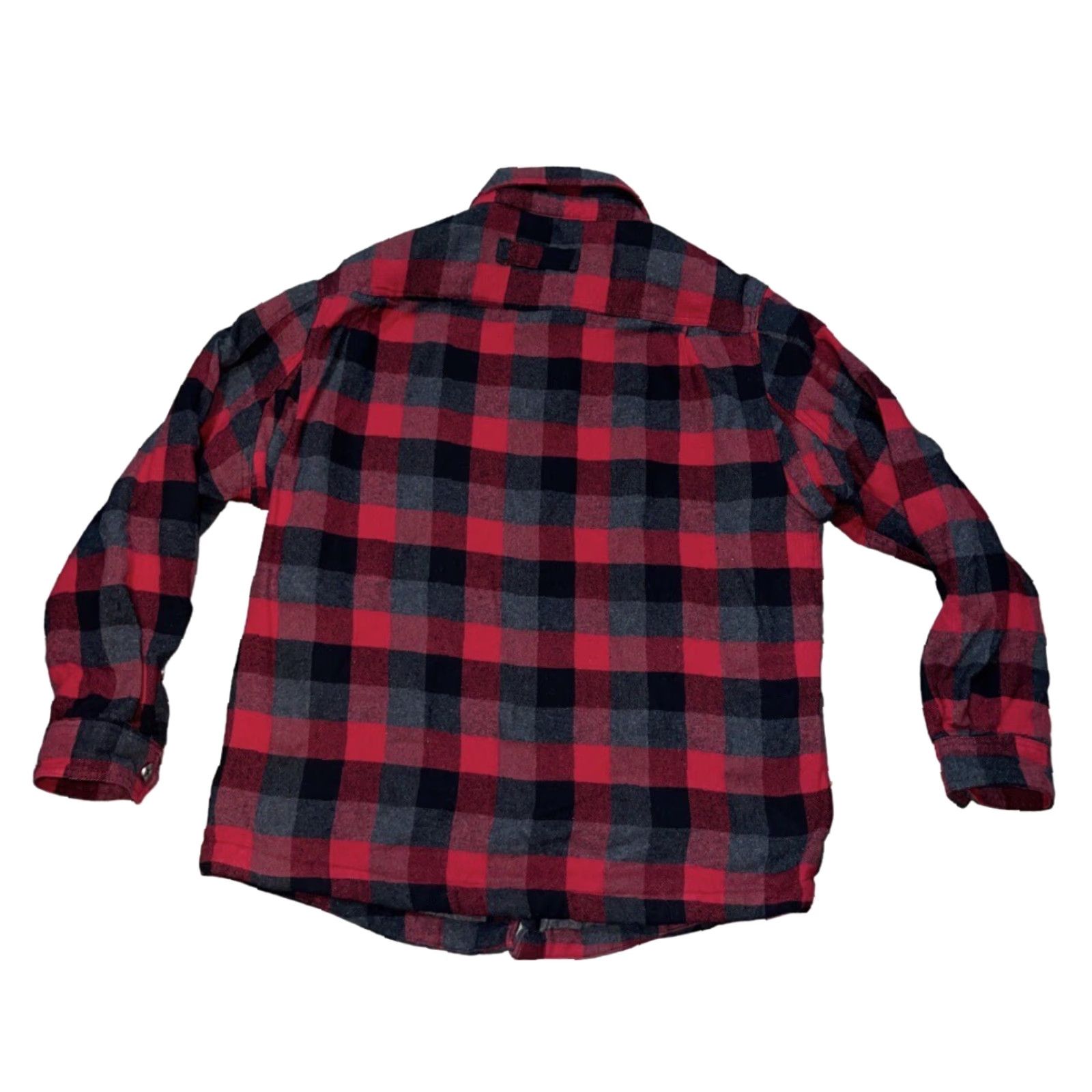 MILLY Old Mill Jacket Mens XL Red Flannel Snap Up Lined Outdoor Wear Workwear Shacket Size US XL / EU 56 / 4 - 2 Thumbnail