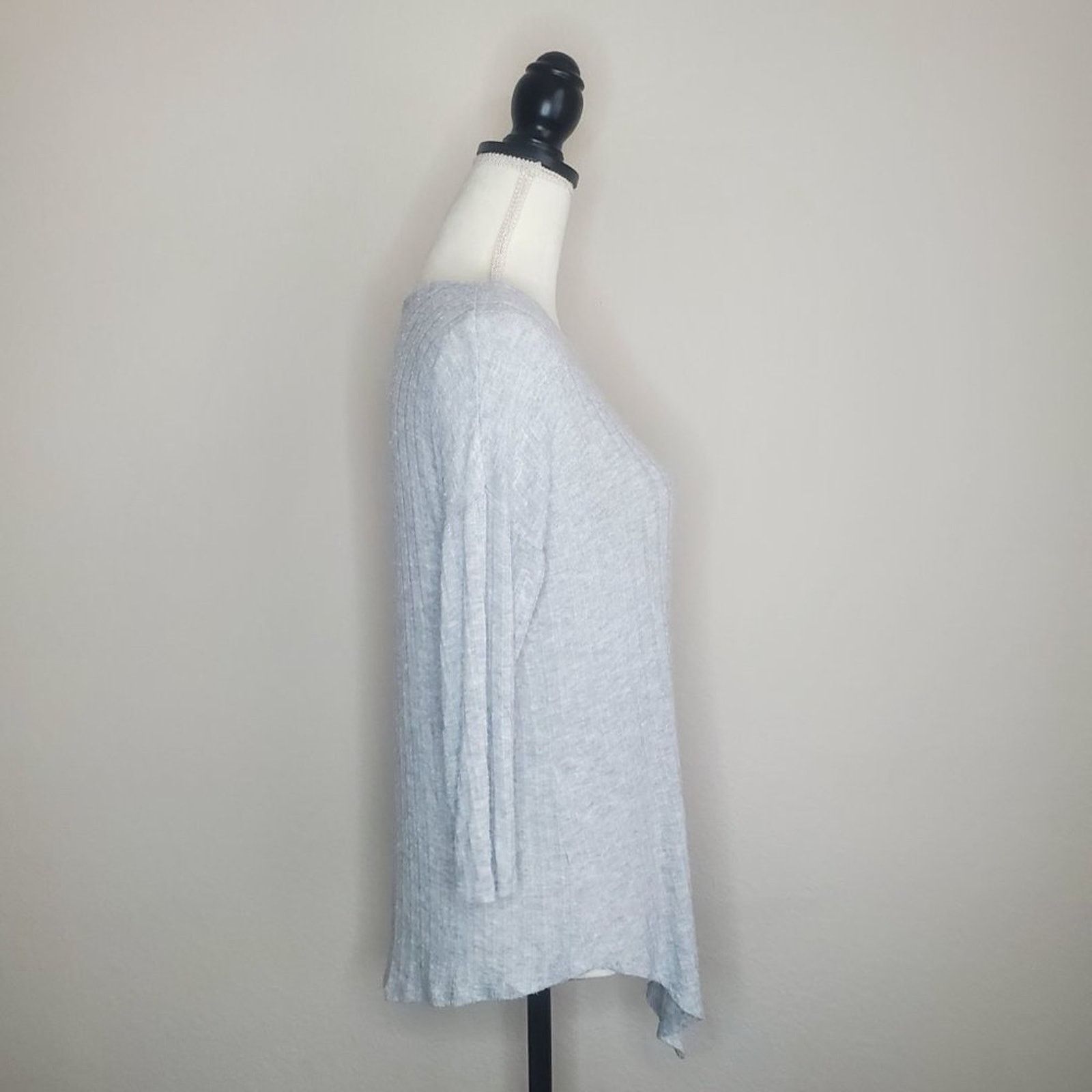 Nordstrom BoBeau Gray Asymmetrical Top Small Petite Size S / US 4 / IT 40 - 2 Thumbnail