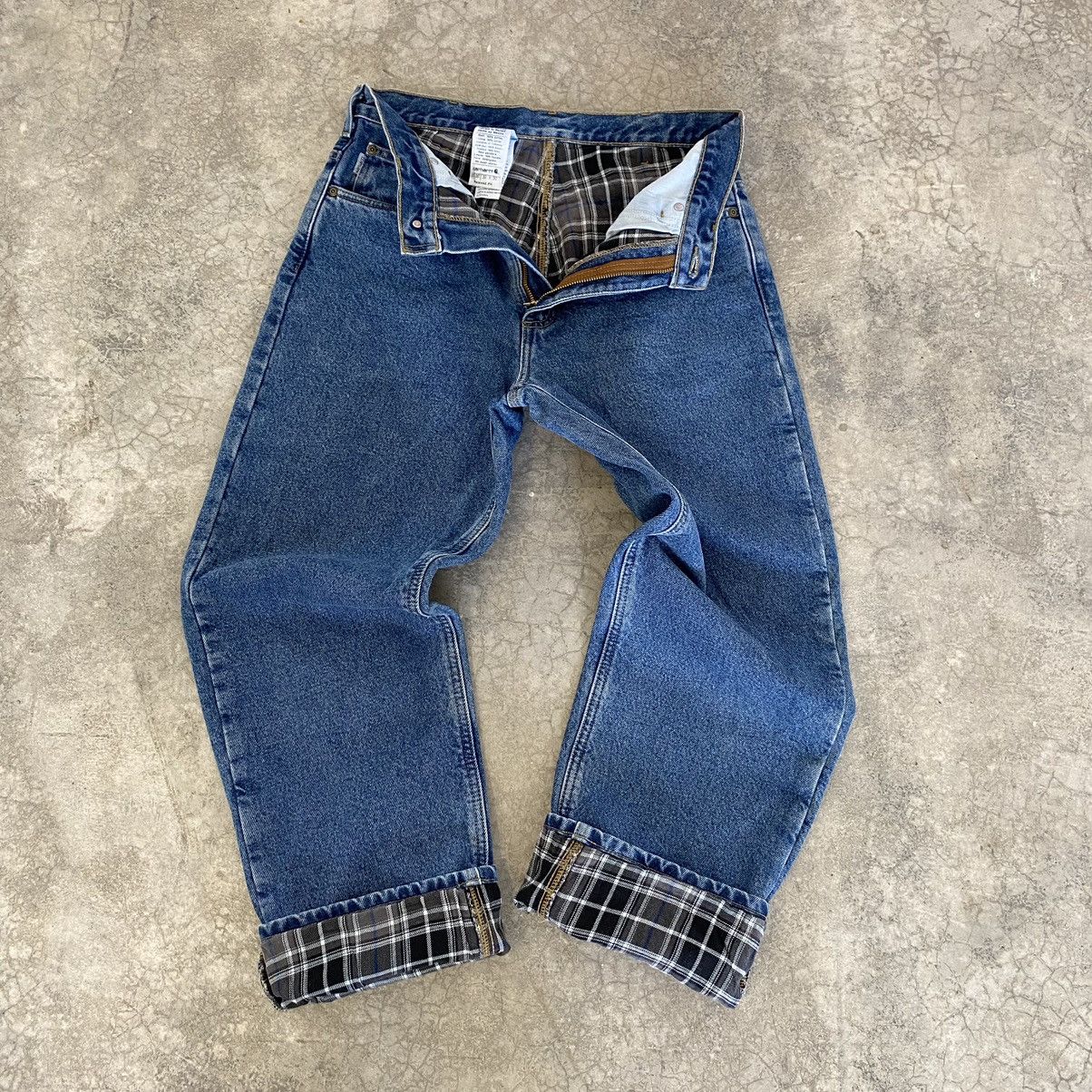 Carhartt Vintage Carhartt Blanket Lined Relaxed Fit Denim Jeans Size US 31 - 1 Thumbnail