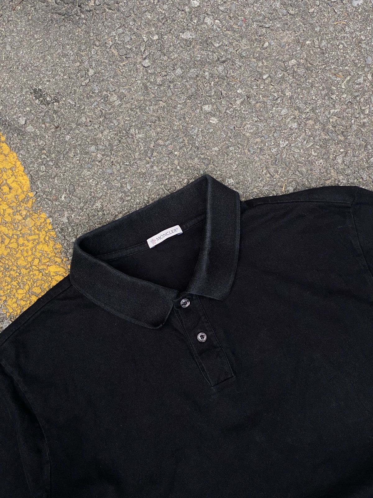 Moncler Moncler Black Polo - Size XXL Size US XXL / EU 58 / 5 - 3 Thumbnail