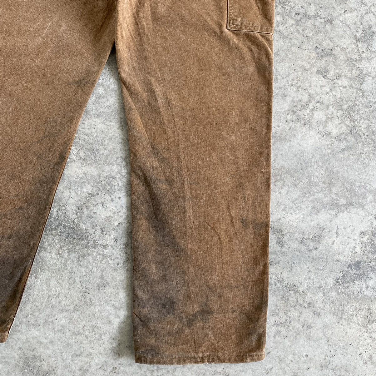 Carhartt VTG Carhartt Double Knee Dirty Carpenter Work Pants Size US 35 - 17 Thumbnail