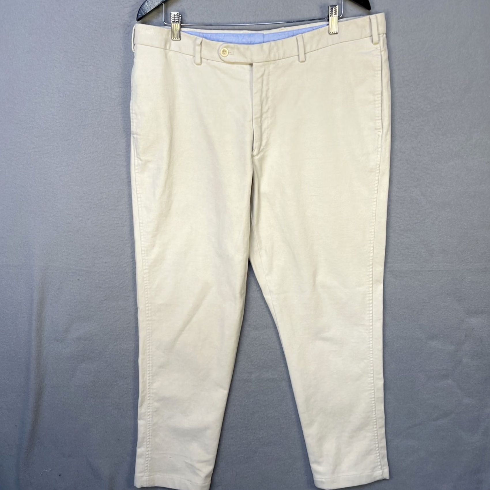 Sid Mashburn Sid Mashburn Chino Pant Sport Trouser Pants Mens 34 32 Beige Flat Front Preppy Solid Casual Size US 34 / EU 50 - 2 Thumbnail