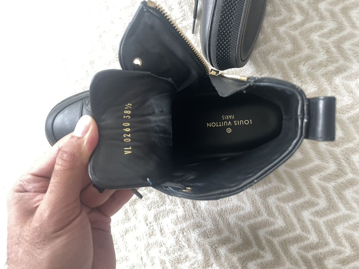 Louis Vuitton LV leather high top sneaker Size US 8.5 / IT 38.5 - 4 Thumbnail