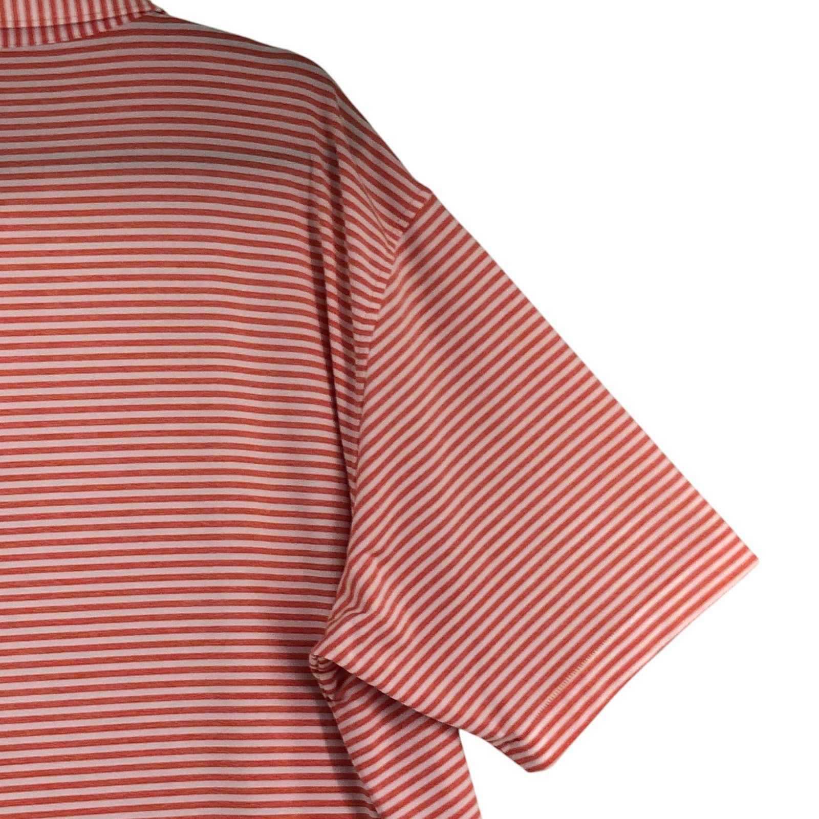 Peter Millar Peter Millar Size XXL Polo Shirt Striped Orange Hualalai Size US XXL / EU 58 / 5 - 14 Thumbnail