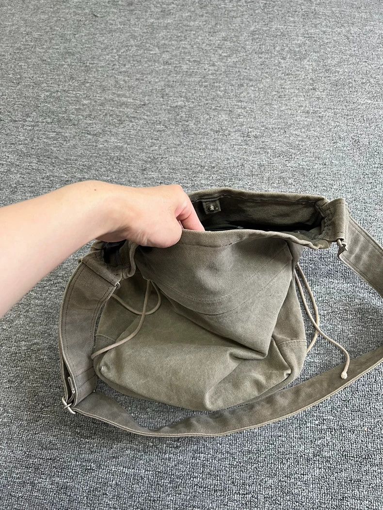 Yohji Yamamoto yohji yamamoto Washed canvas messenger bag Size ONE SIZE - 6 Thumbnail