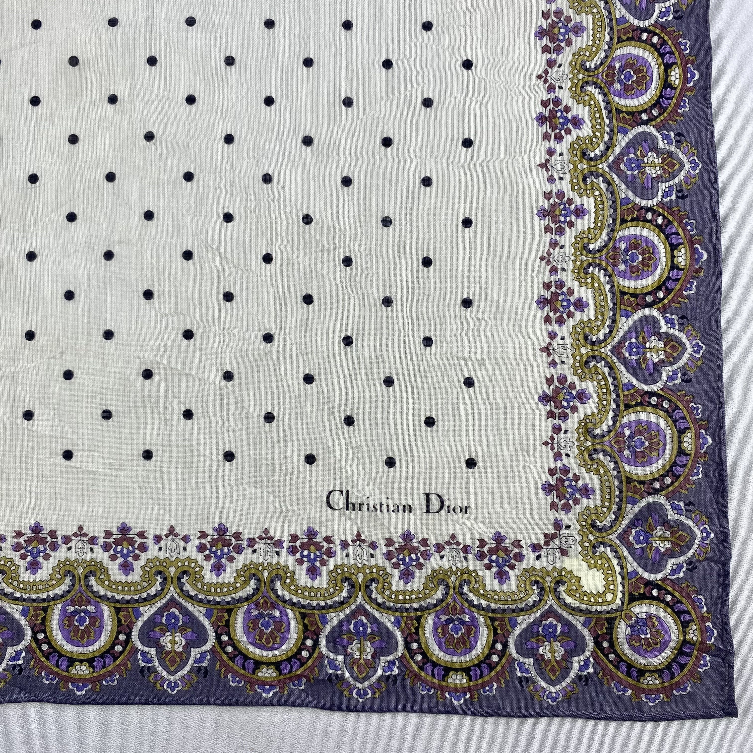 Vintage Christian Dior Monsieur Bandana/ Handkerchief / Neckerchief Size ONE SIZE - 3 Thumbnail