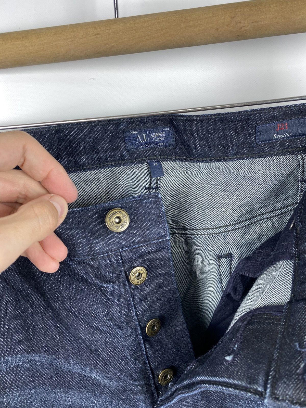 Armani Armani Jeans Men Straight Jeans Dark Blue size 38 x 34 Size US 38 / EU 54 - 9 Thumbnail