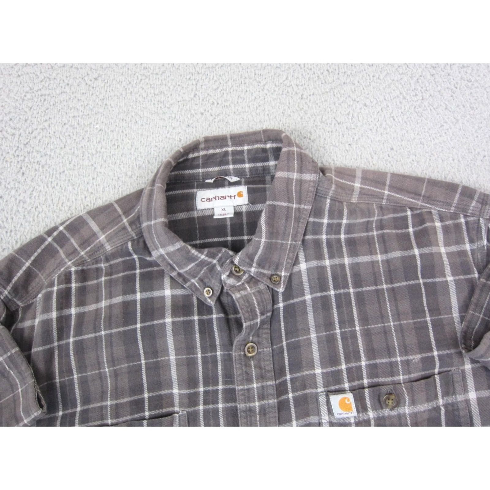 Carhartt Carhartt Shirt XL Mens Flannel Workwear Cotton Button Up Size US XL / EU 56 / 4 - 2 Thumbnail