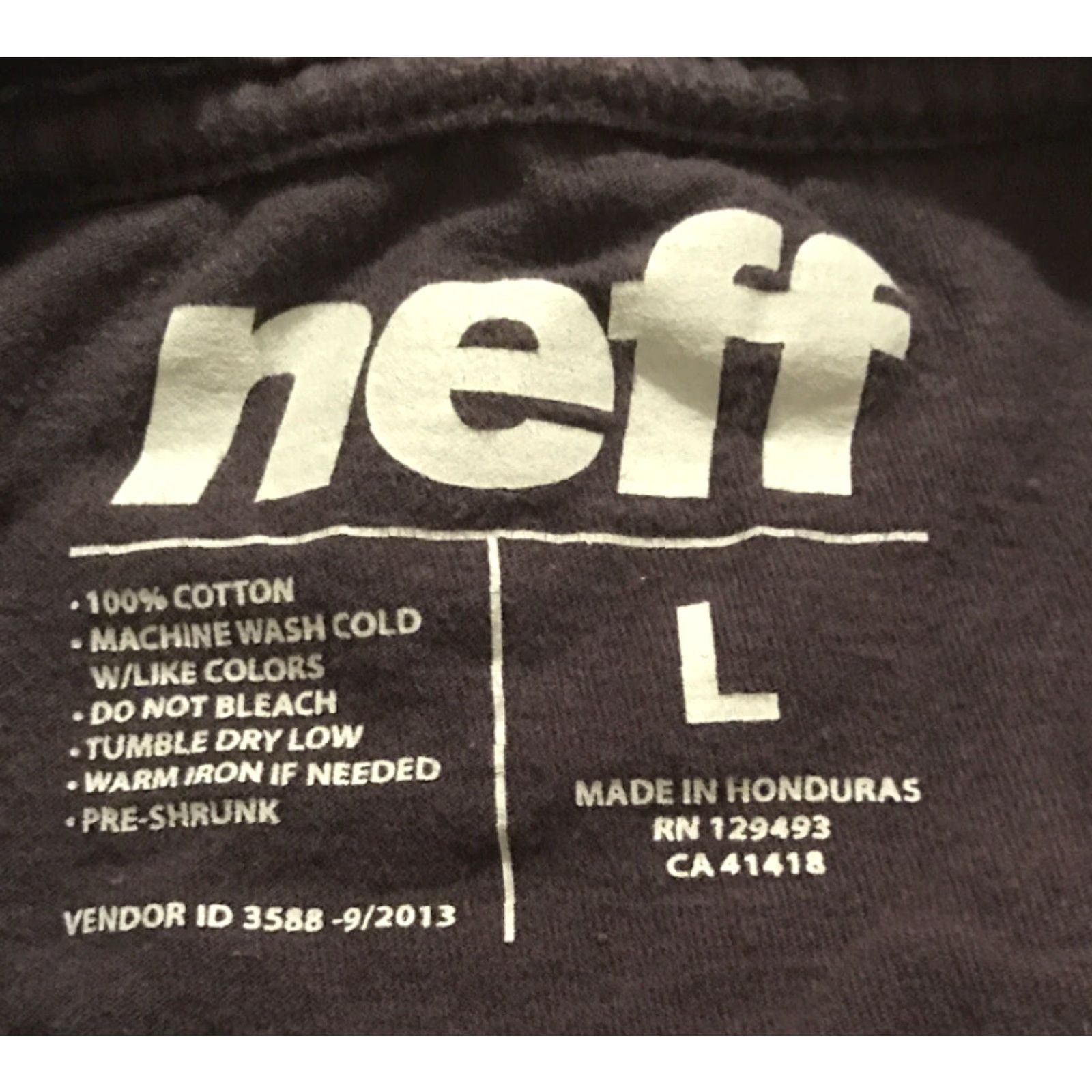 Logo 7 NEFF T-Shirt Black Cotton Short Sleeve Logo Tropical sz L Large Men Mens Size US L / EU 52-54 / 3 - 3 Thumbnail