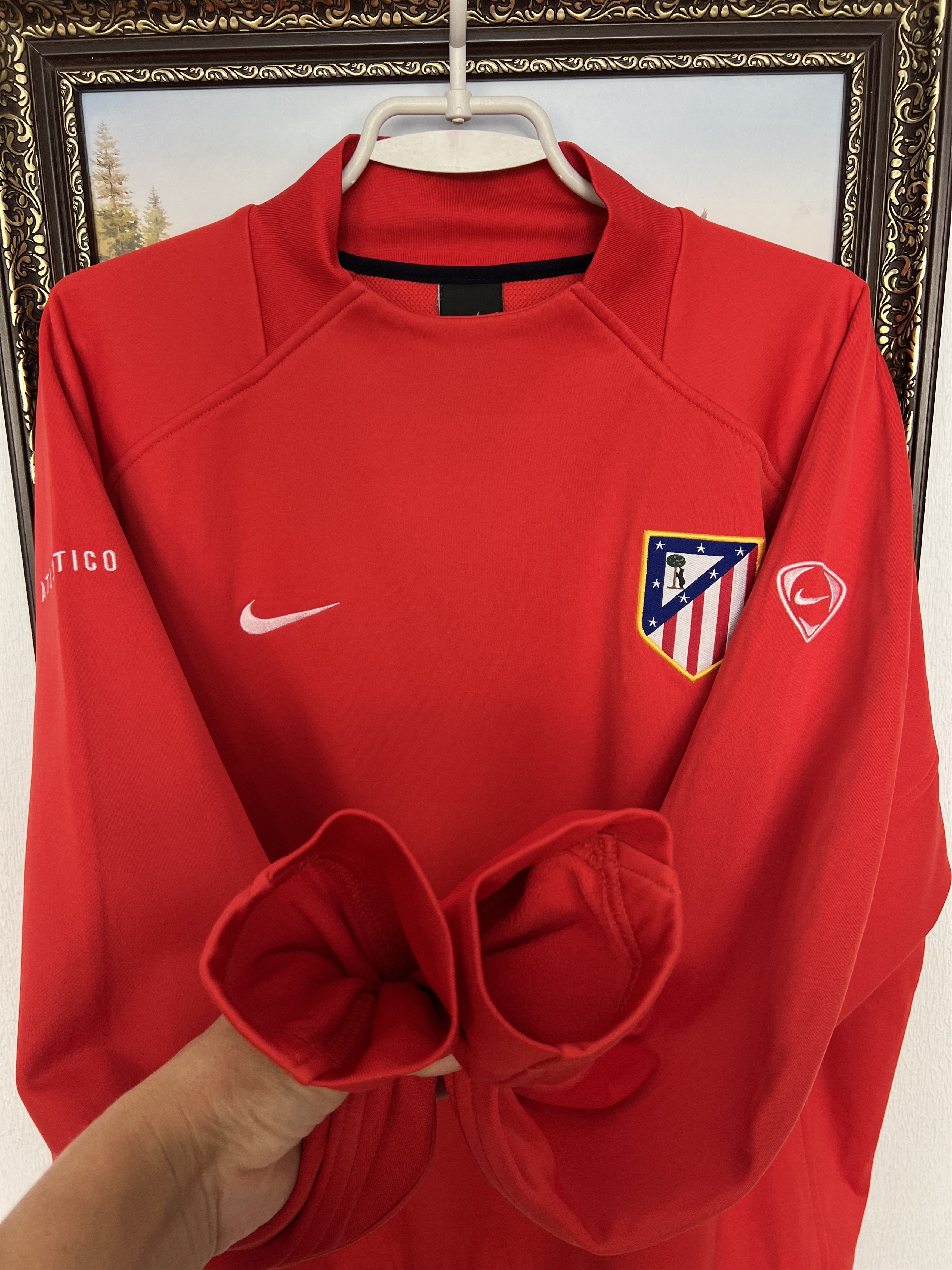 Nike Vintage Nike Atletico Madrid Football Sweatshirt Soccer Size US XL / EU 56 / 4 - 5 Thumbnail