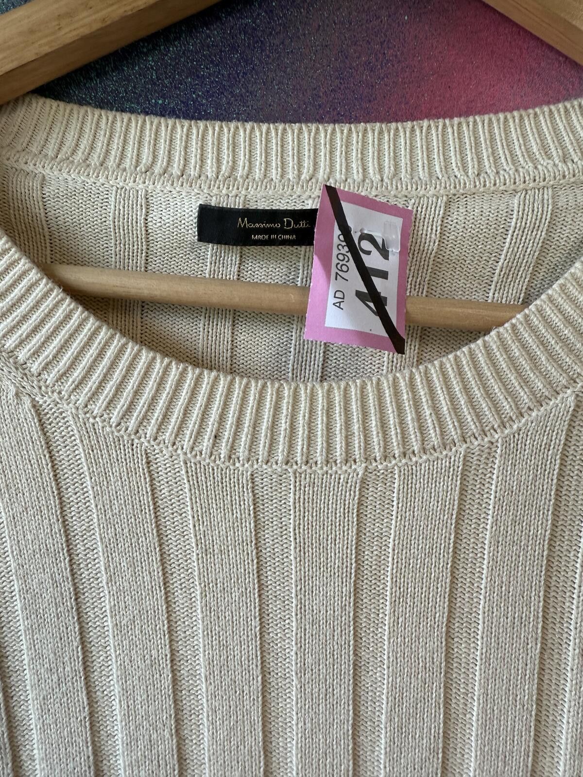 Other Massimo dutti cream ribbed knit jumper Size XL / US 12-14 / IT 48-50 - 3 Thumbnail