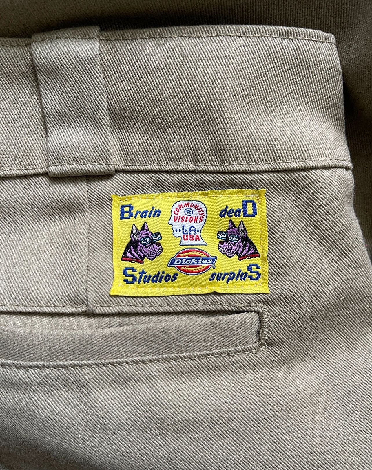 Brain Dead Brain Dead x Dickies Beige Lamb Pants Size US 30 / EU 46 - 4 Thumbnail