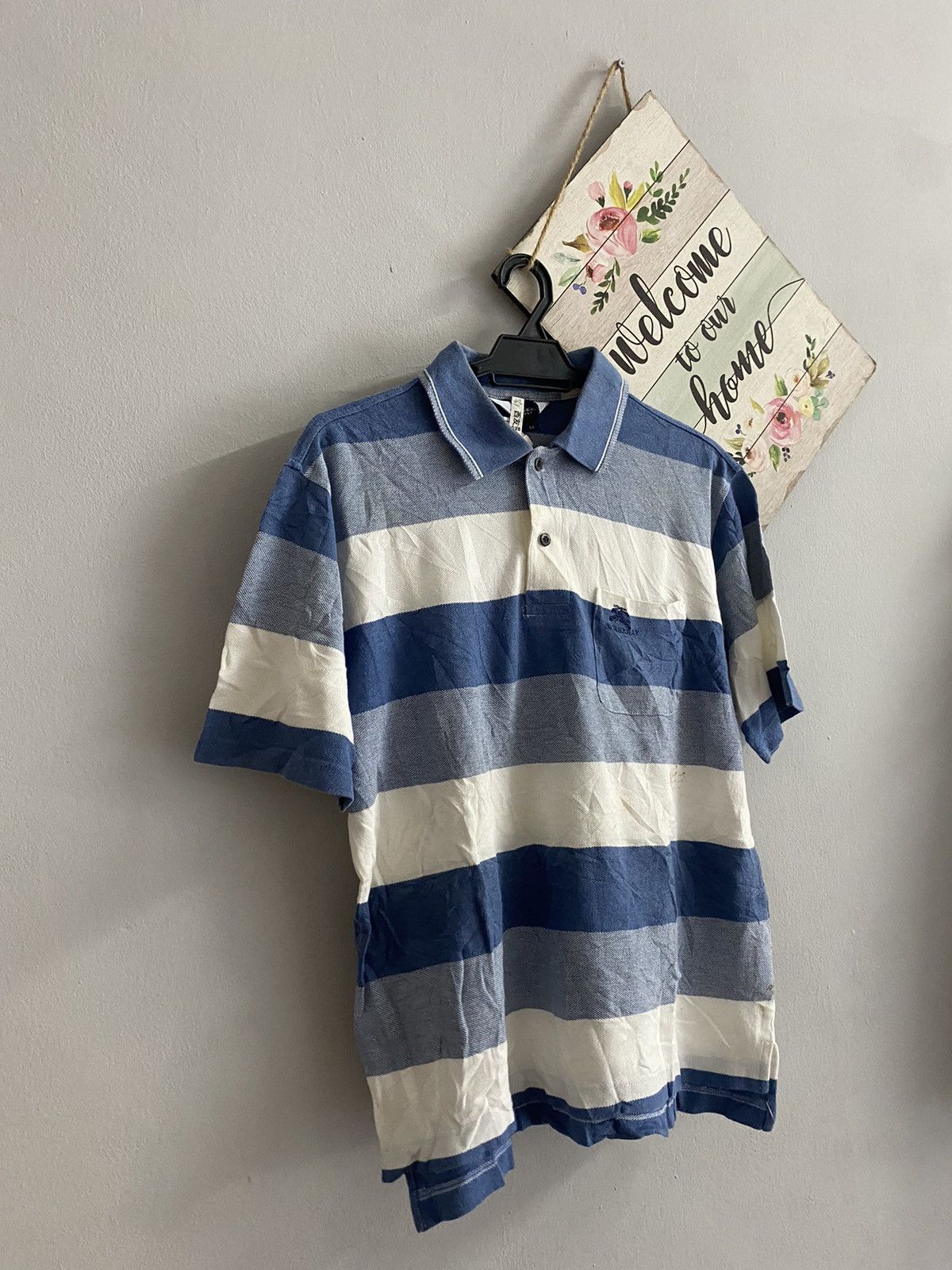 Burberry × Japanese Brand Burberry Golf Deadstock Colar tee🚄 Size US M / EU 48-50 / 2 - 6 Thumbnail