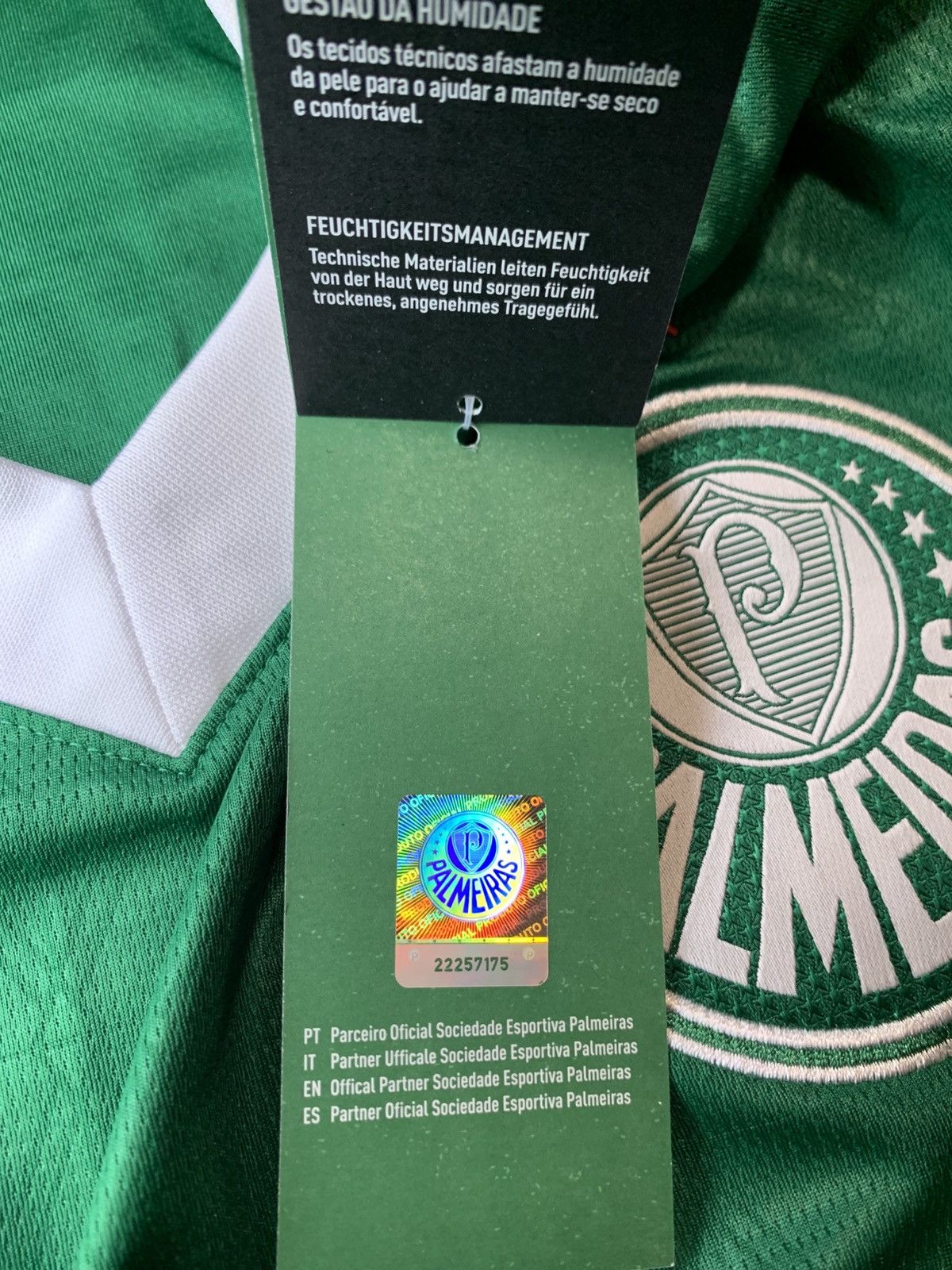 Puma T-shirt — PUMA Palmeiras 2025/26 Home Jersey Size US L / EU 52-54 / 3 - 7 Thumbnail