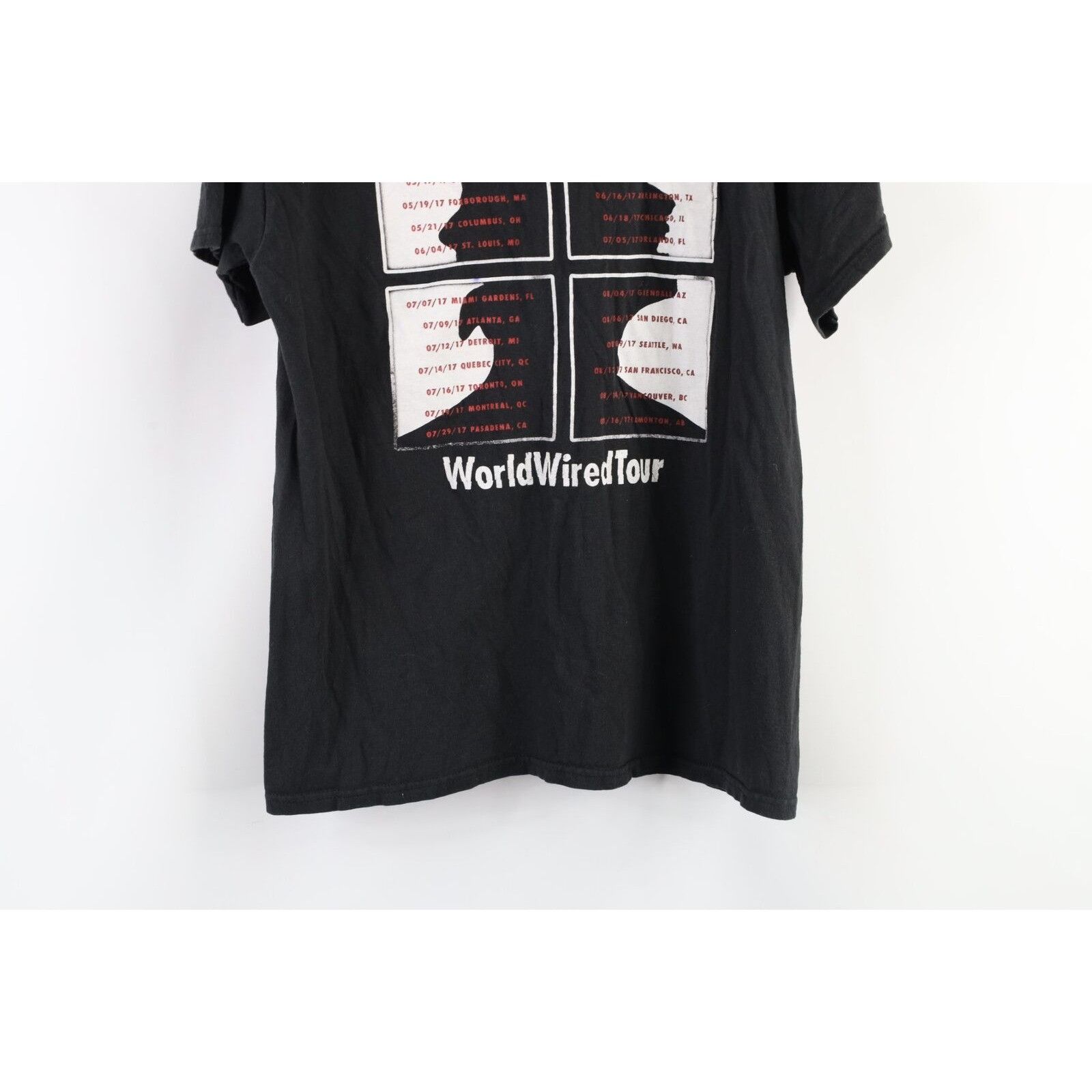 Vintage Metallica Faded Spell Out World Wired Tour Band T-Shirt Size US M / EU 48-50 / 2 - 8 Thumbnail