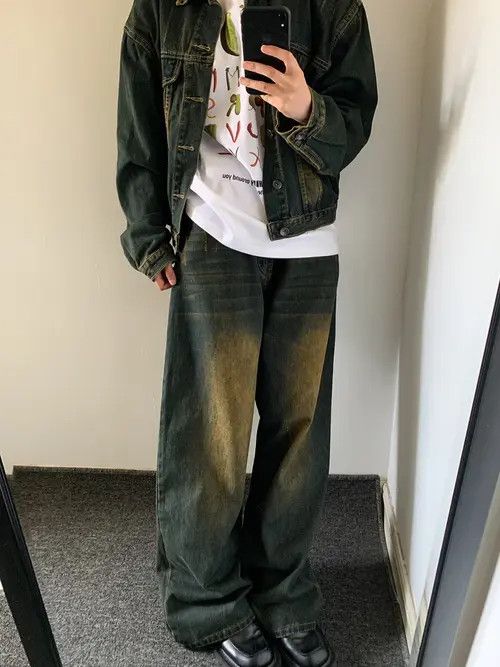 Jean 90s Retro Skater Baggy Size US 43 - 3 Thumbnail