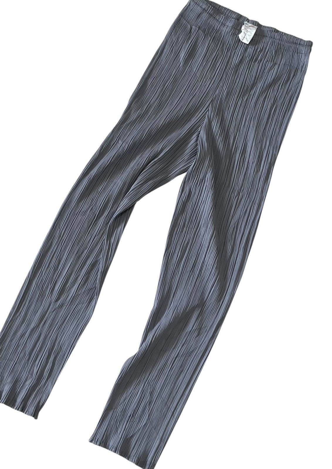Pleats Please Issey Miyake TAX FREE 🇺🇸 Issey miyake pleats please straight trousers Size 22" - 2 Thumbnail