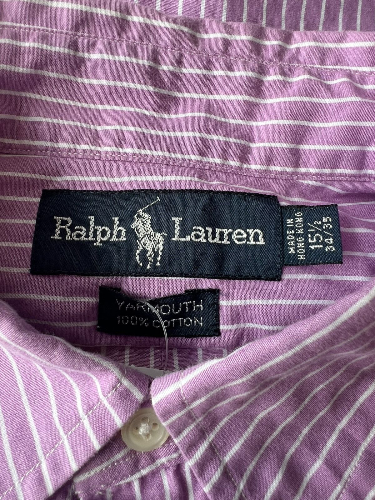 Polo Ralph Lauren Polo Ralph Lauren Classic Fit Yarmouth Striped Oxford Shirt Size US L / EU 52-54 / 3 - 4 Thumbnail