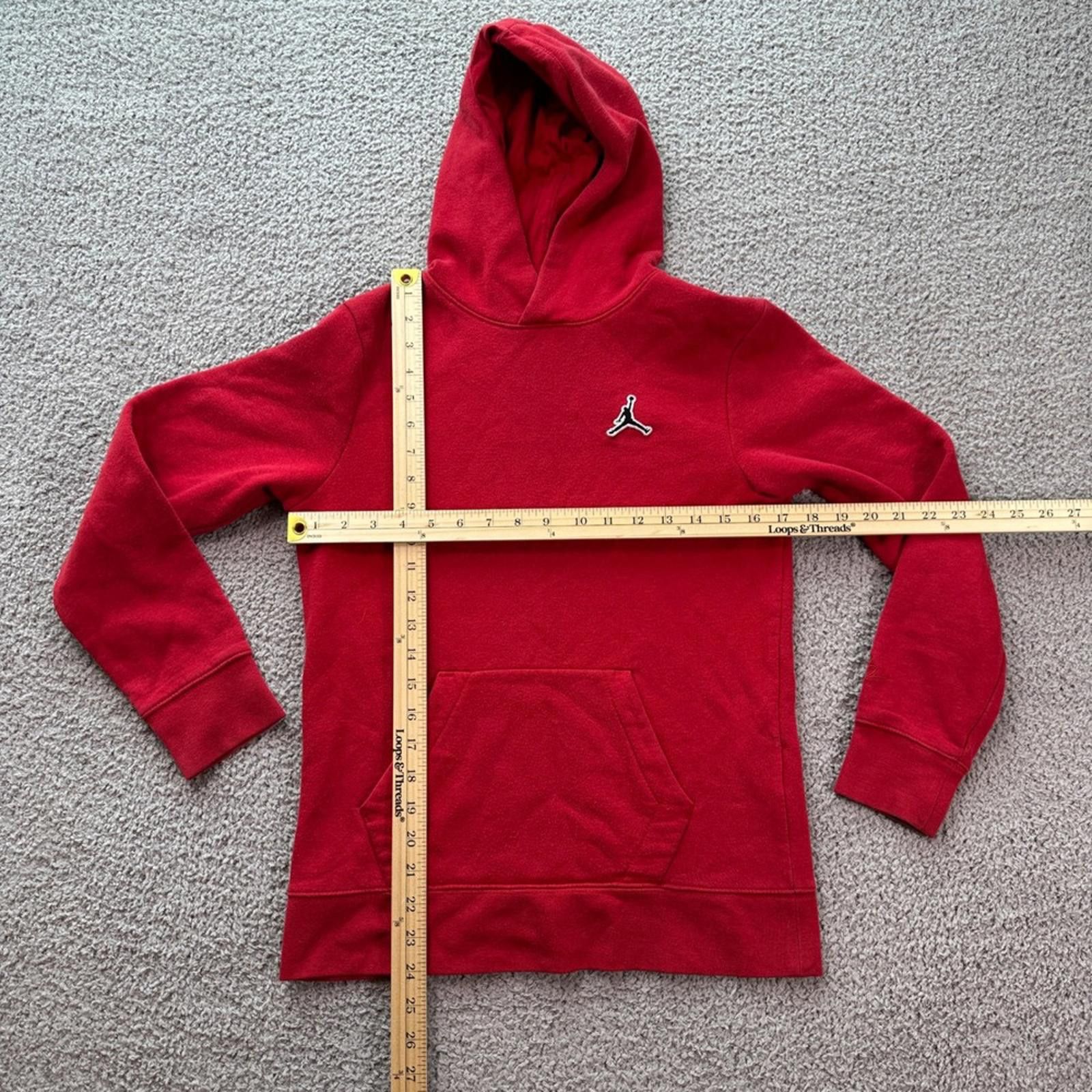 Jordan Brand Jordan Jumpman Red Pullover Hoodie Youth L 12-13 Sweatshirt Size US L / EU 52-54 / 3 - 2 Thumbnail