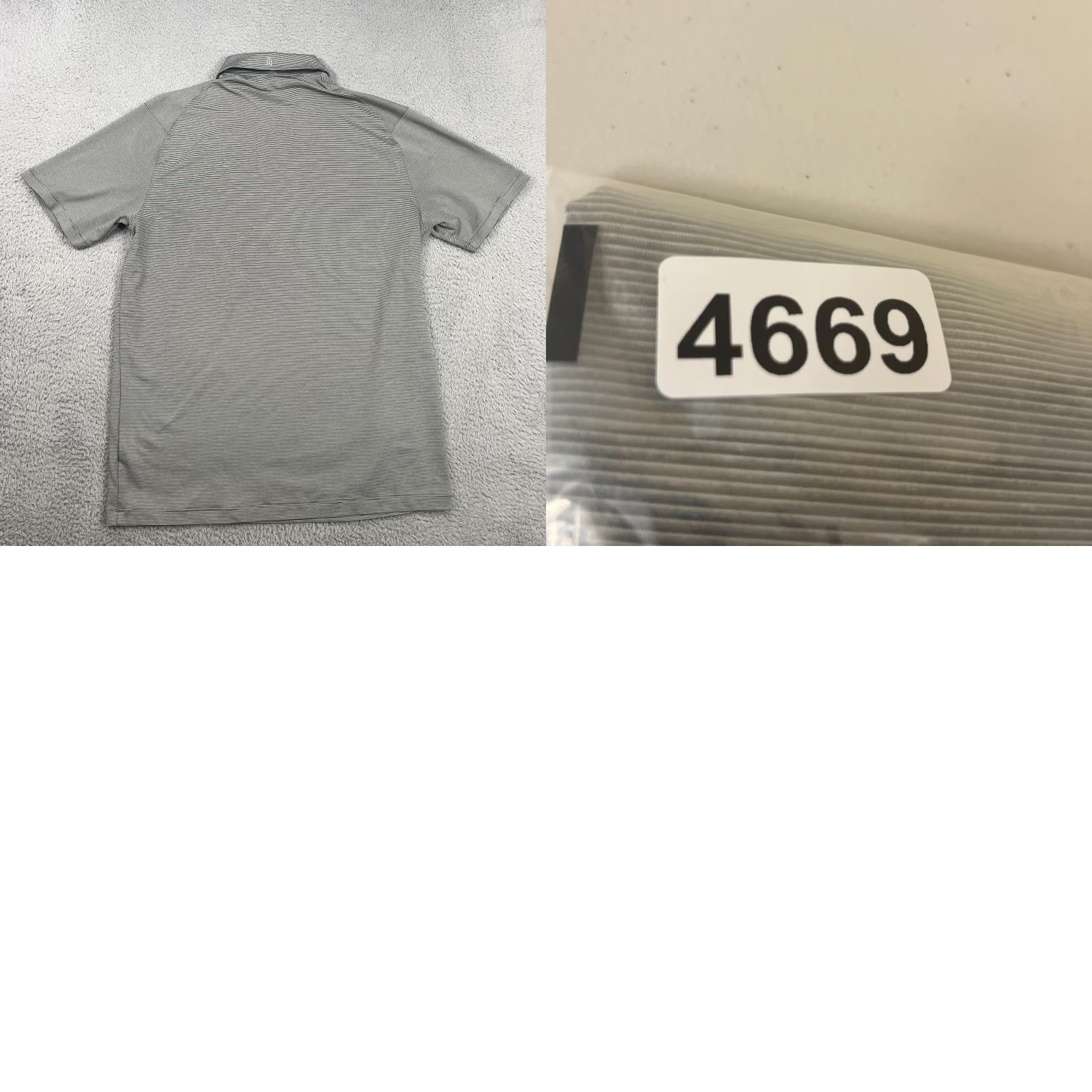 Nike Nike Tiger Woods Collection Polo Mens Medium Dri-Fit Golf Shirt Gray Stripes Size US M / EU 48-50 / 2 - 8 Thumbnail