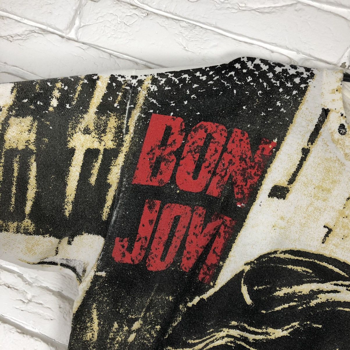 Band Tees × Bon Jovi × Vintage Bon Jovi 1993 All Over Print AOP vintage tee t shirt Size US XL / EU 56 / 4 - 4 Thumbnail