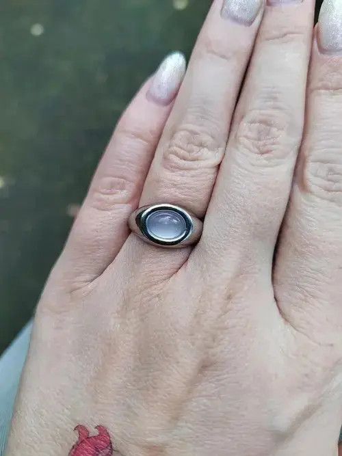 Jewelry Trend Opal Stone Adjustable Ring Size ONE SIZE - 3 Thumbnail