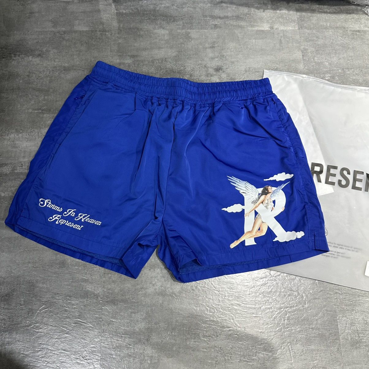 Represent Clo. Represent Storms In Heaven Shorts - Cobalt Blue XL Size US 34 / EU 50 - 1 Thumbnail