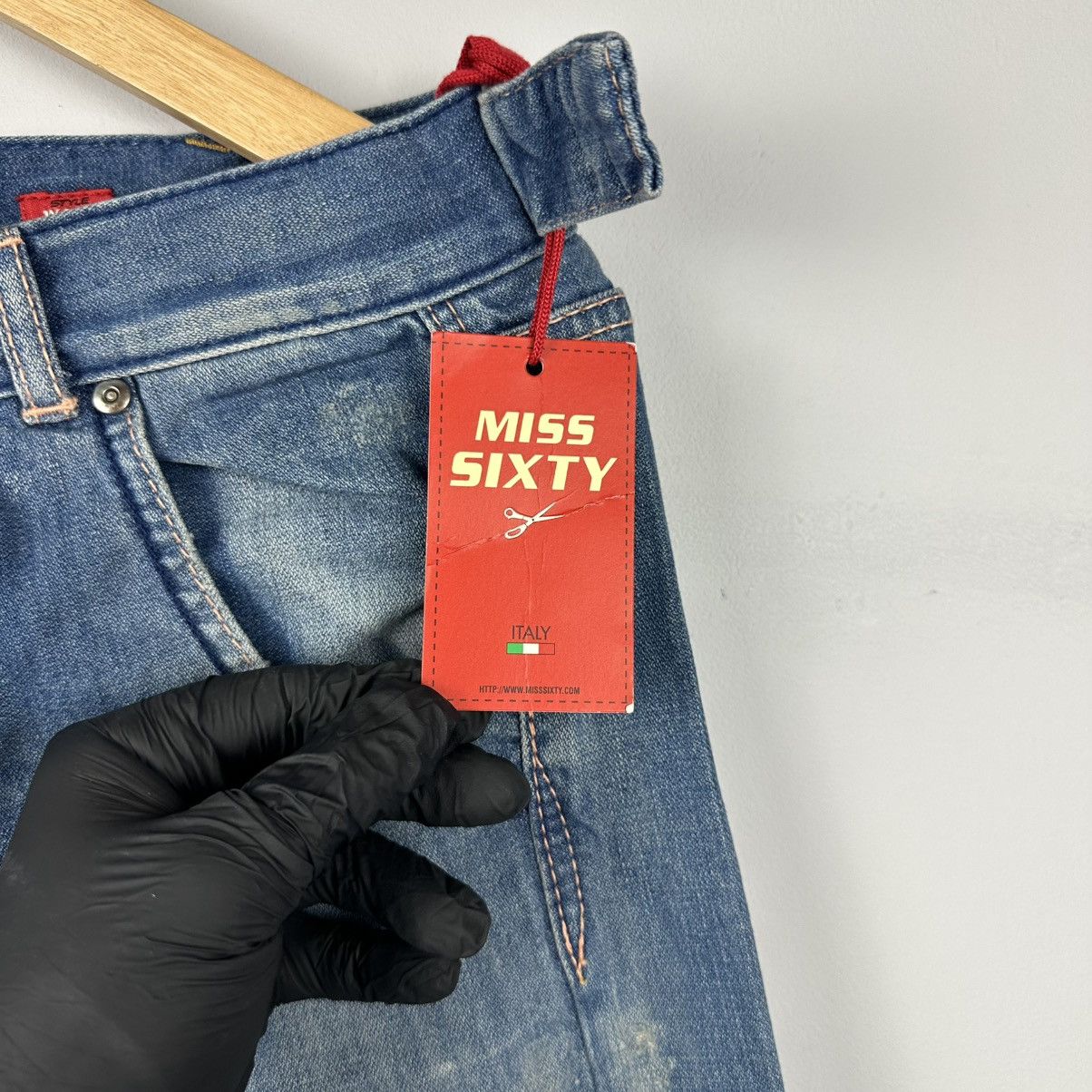 Vintage !NWT! Vintage Rare Miss Sixty Buckle Belt Jeans Size US 28 / EU 44 - 9 Thumbnail