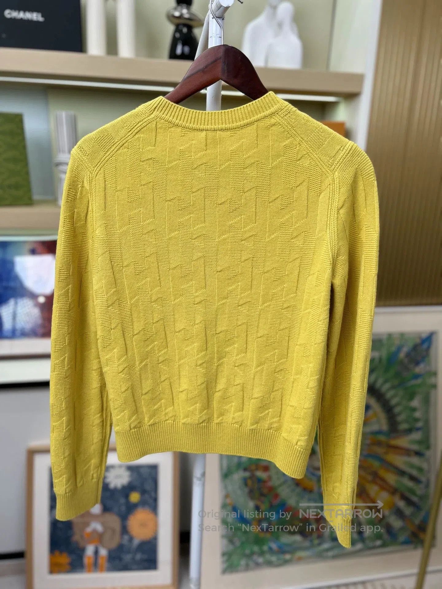 Hermes Hermes Yellow Wool Crewneck Sweater. Size US M / EU 48-50 / 2 - 2 Thumbnail