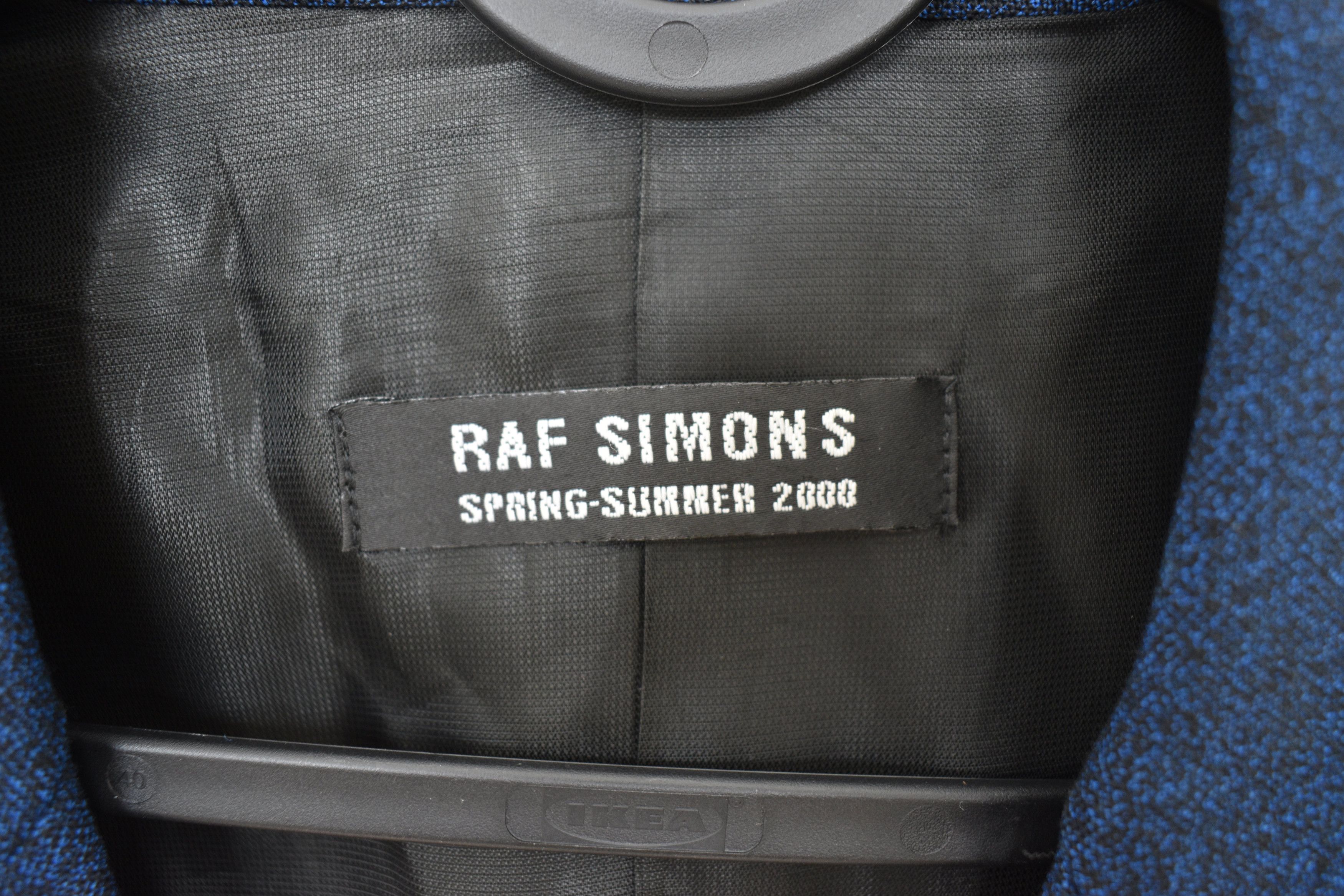 Raf Simons Raf Simons SS00 Sample Blue Raw Cut Blazer Suit Jacket Coat Size US M / EU 48-50 / 2 - 3 Thumbnail