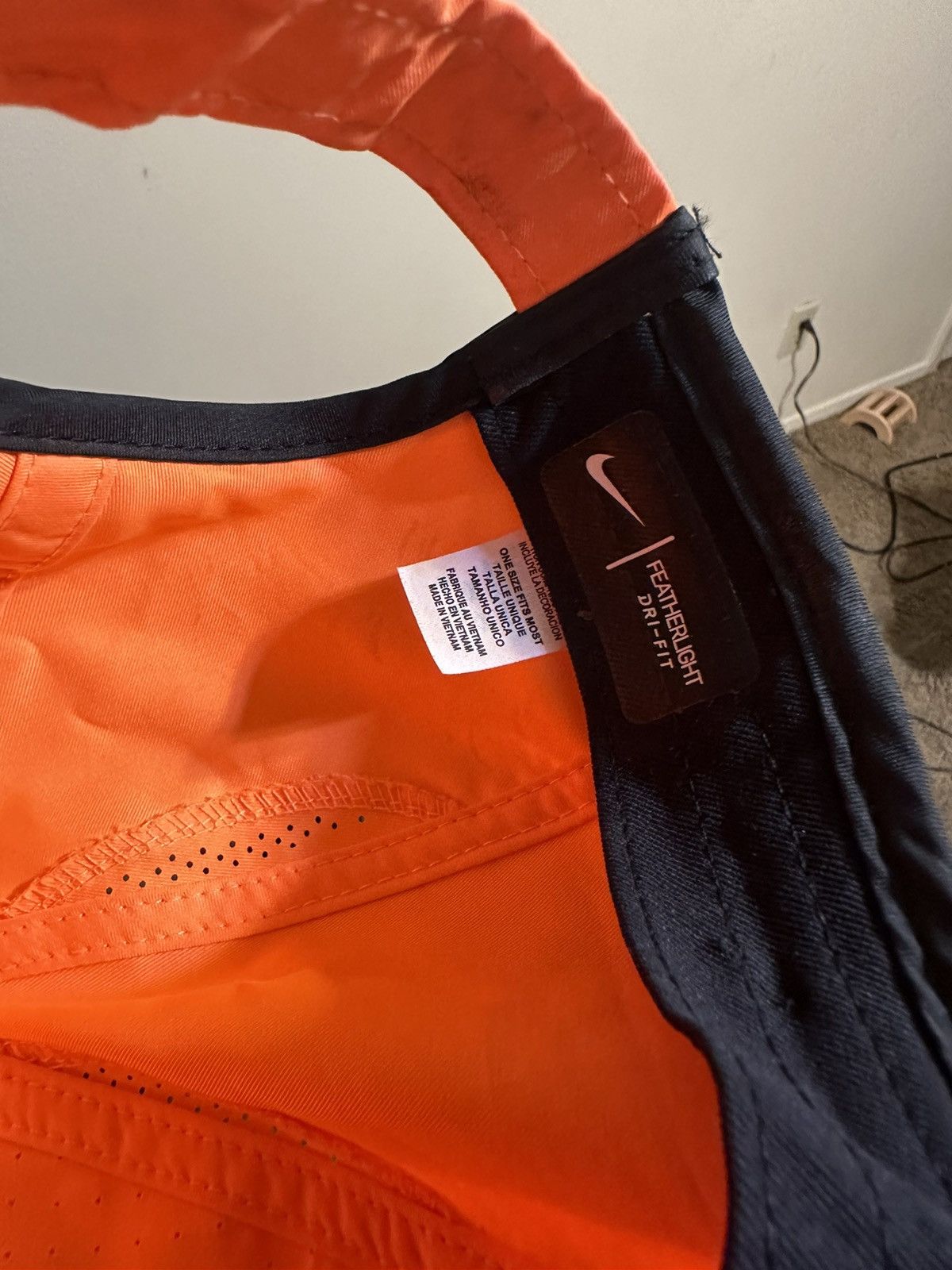 Nike × Vintage Vintage Nike Feather Light “Tart Orange” hat 00s Size ONE SIZE - 8 Thumbnail