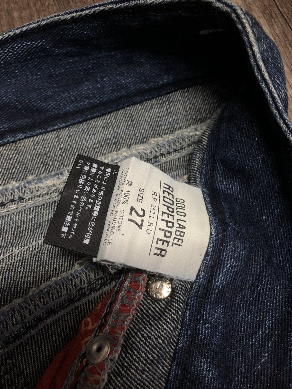 Designer × Japanese Brand Vintage Red Pepper Jeans Gold Label Japanes Brand Size 30" / US 8 / IT 44 - 19 Thumbnail