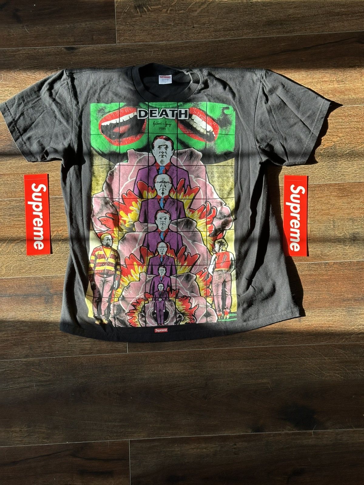 Supreme Gilbert George Death Tee | Grailed