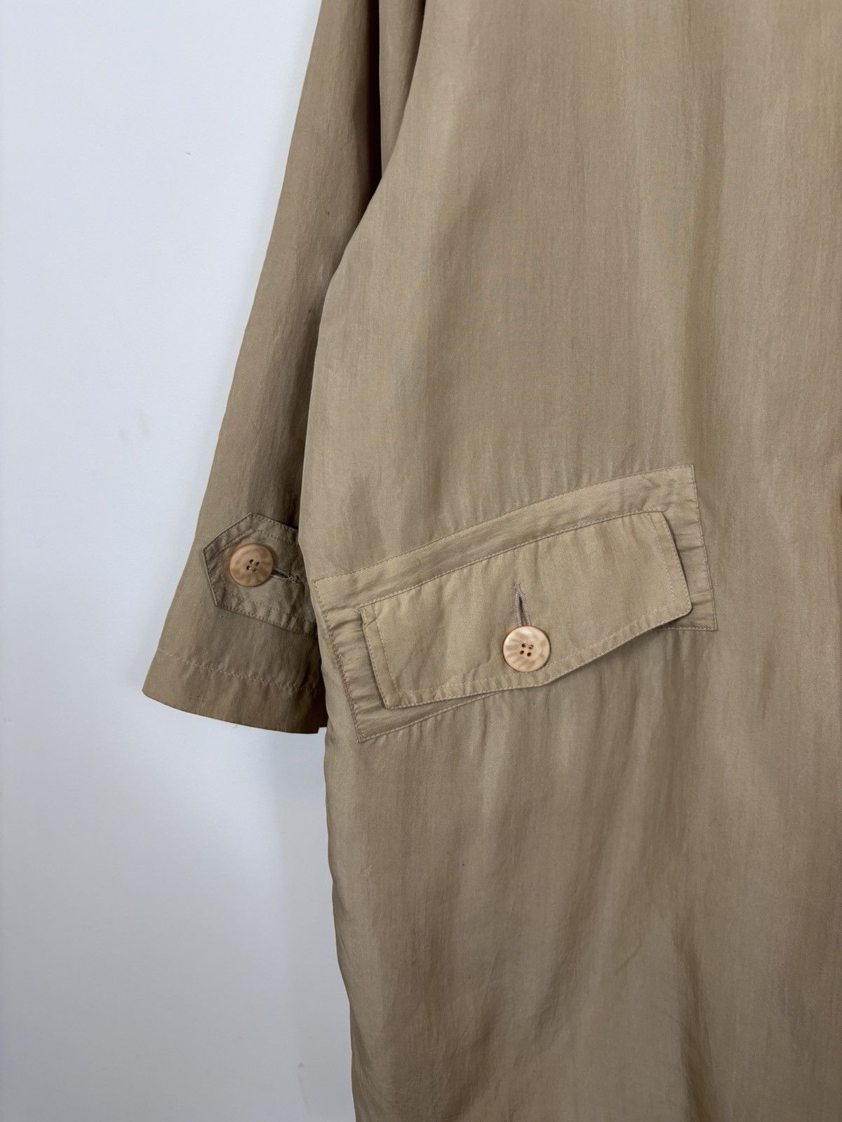Les Copains Les Copains Sportswear Women’s Double Breasted Silk Coat Size M / US 6-8 / IT 42-44 - 4 Thumbnail