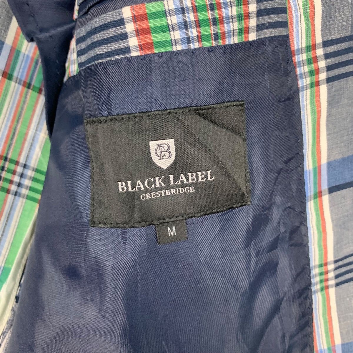 BLACK LABEL Crestbridge Checked Suit Jacket #0943-C42
