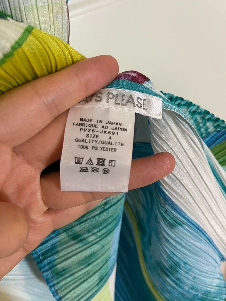 Issey Miyake Issey Miyake size:4 Green and yellow color-blocked top wit Size XS / US 0-2 / IT 36-38 - 4 Thumbnail