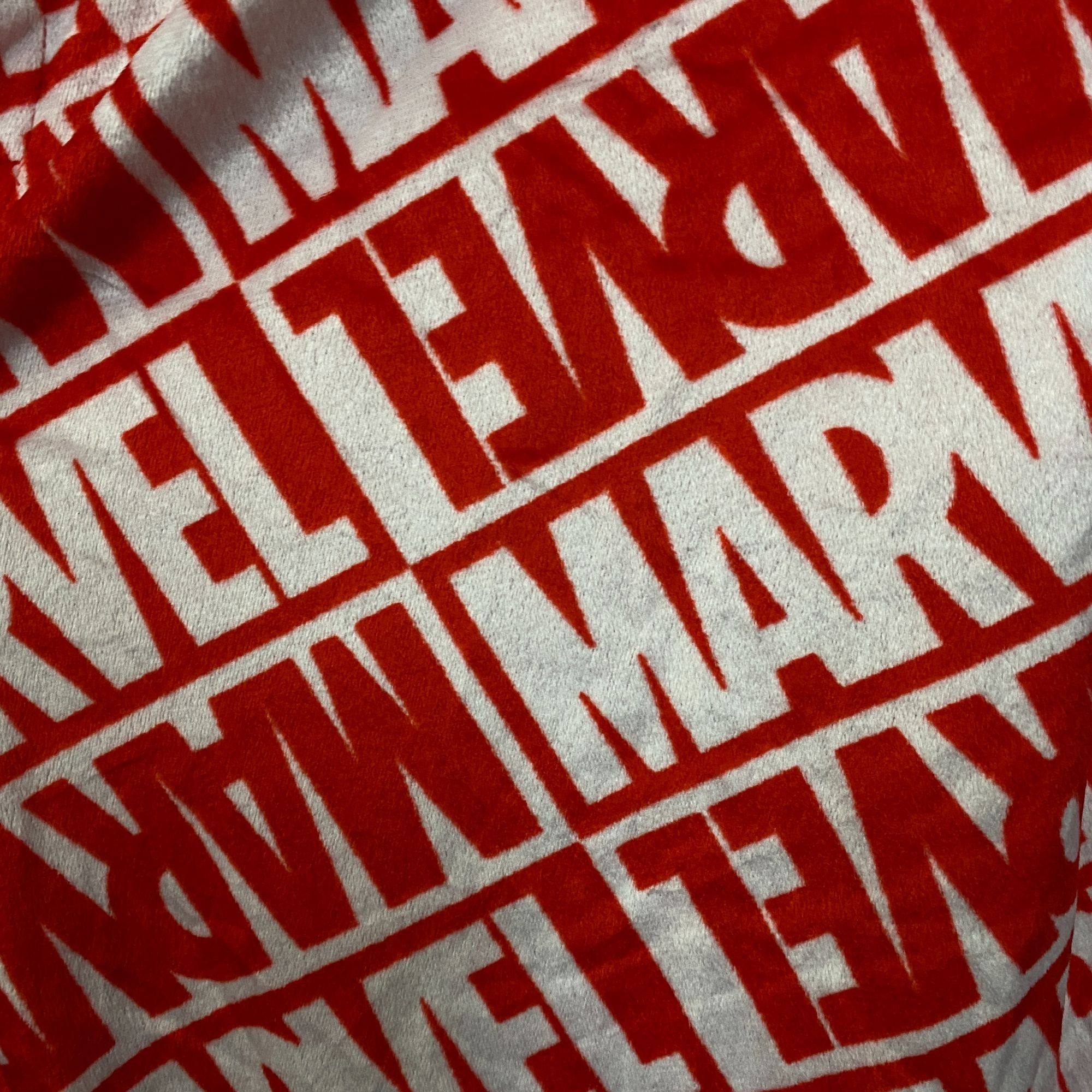 Marvel Comics Marvel Logo All Over Red Fleece Sleep Pants XL Size 34" / US 12 / IT 48 - 2 Thumbnail
