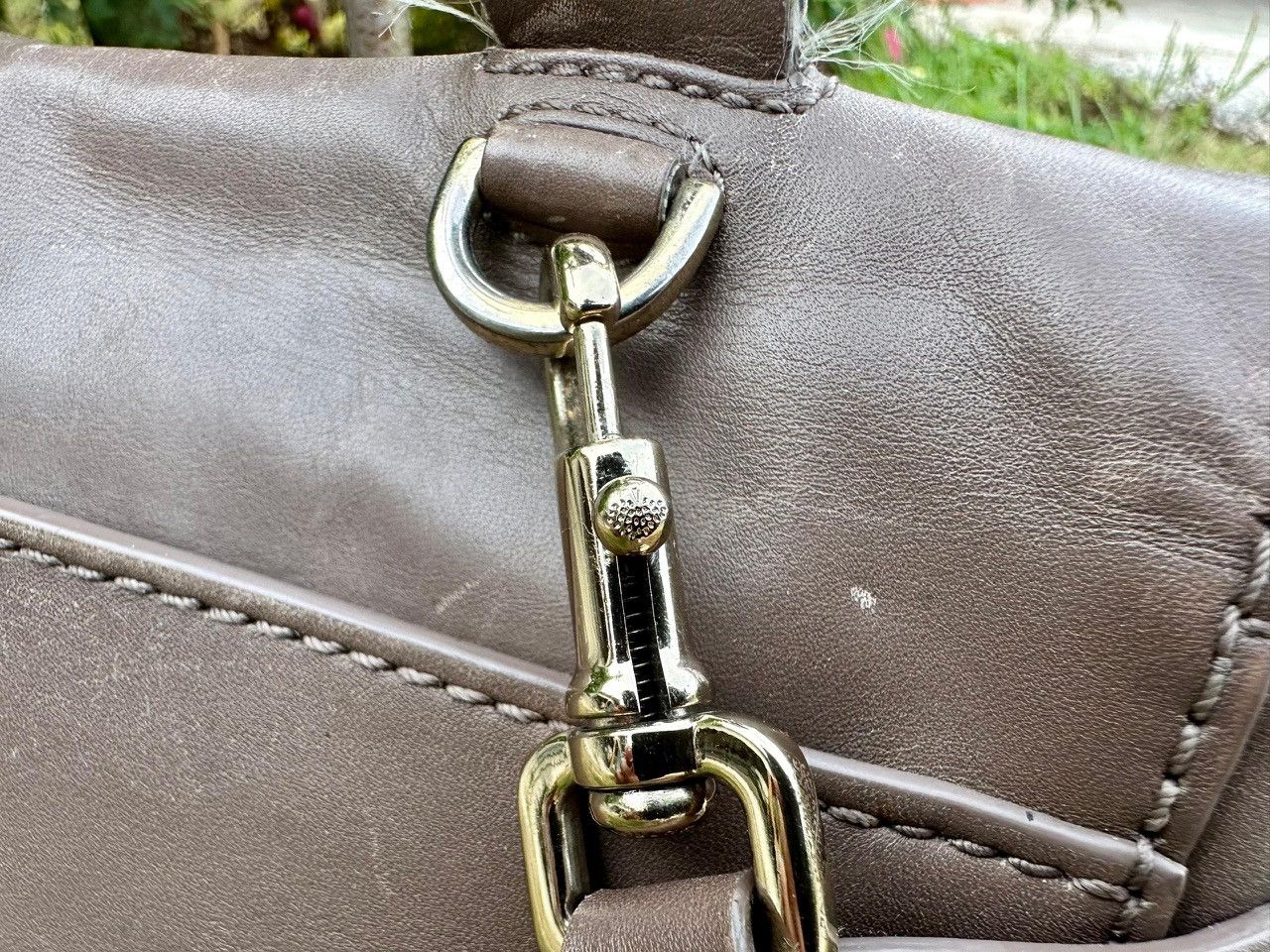 Mulberry Authentic Mulberry Primrose Taupe Calf Leather Top Handle Size ONE SIZE - 16 Thumbnail