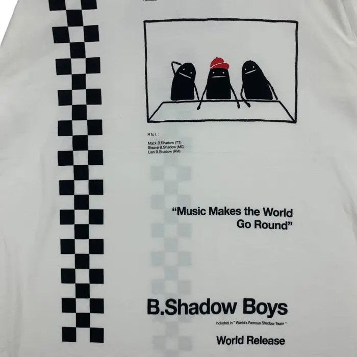 Vintage B. SHADOW BOYS Rap Hip Hop World Famous Graniph Tee Shirt Size US M / EU 48-50 / 2 - 5 Thumbnail