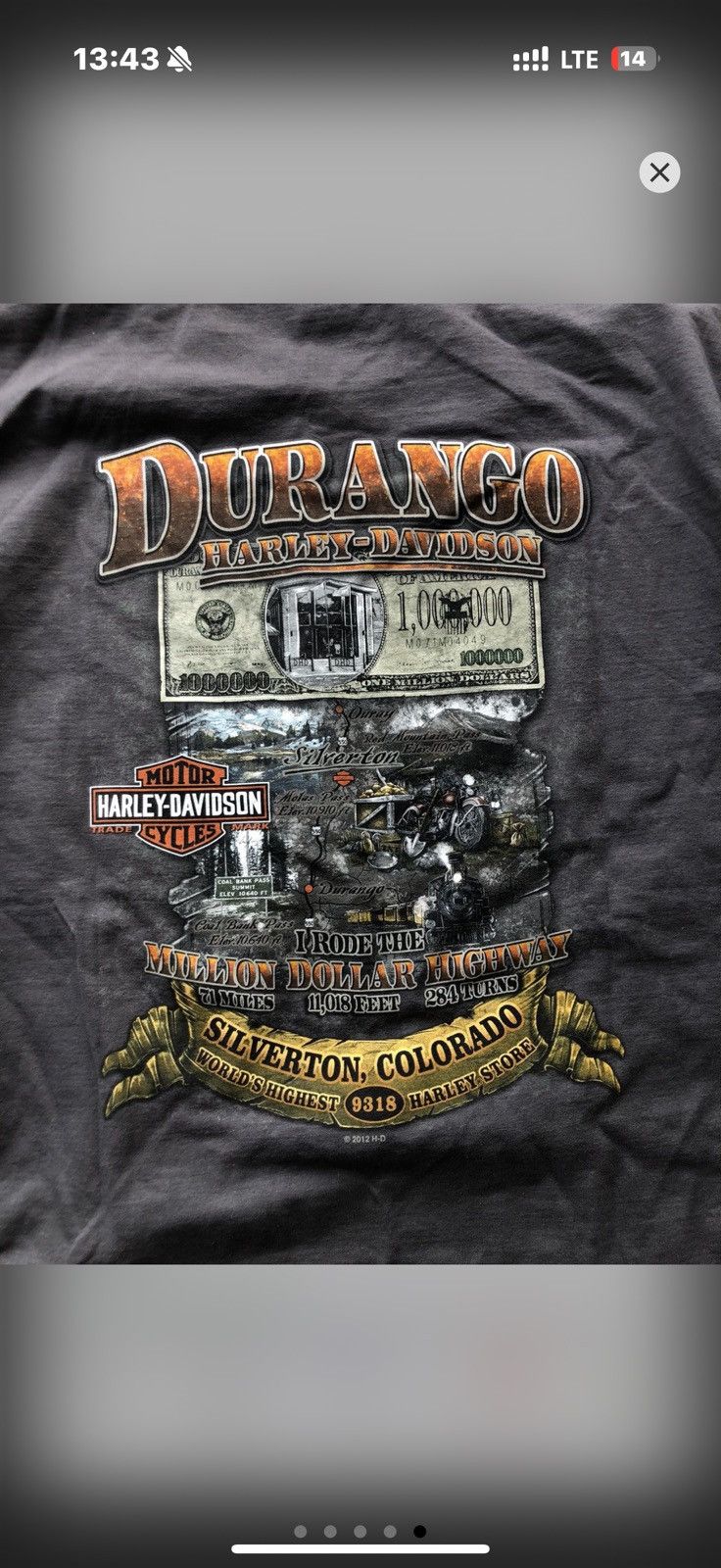 Harley Davidson X2 Harley-Davidson T Shirt Size US L / EU 52-54 / 3 - 17 Thumbnail