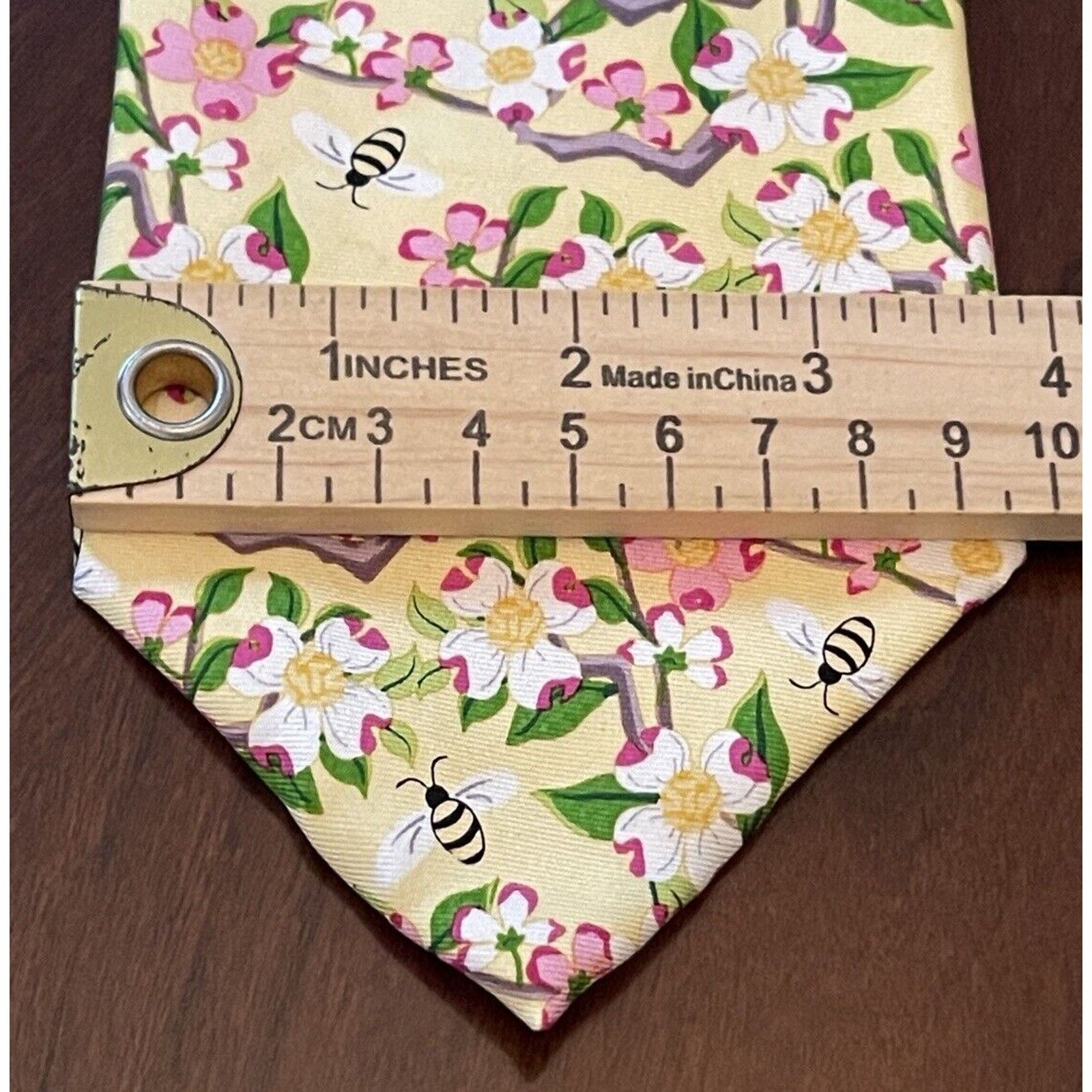 Other Angela Moore HandMade Gold Pink Imported Silk From Italy Size ONE SIZE - 4 Thumbnail