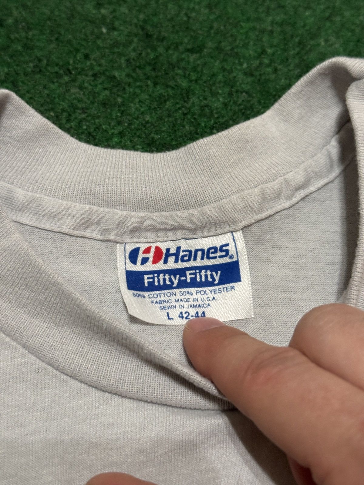 Hanes × Vintage Vintage 80s 90s GE General Electric Quality Makers T Shirt Size US L / EU 52-54 / 3 - 3 Thumbnail