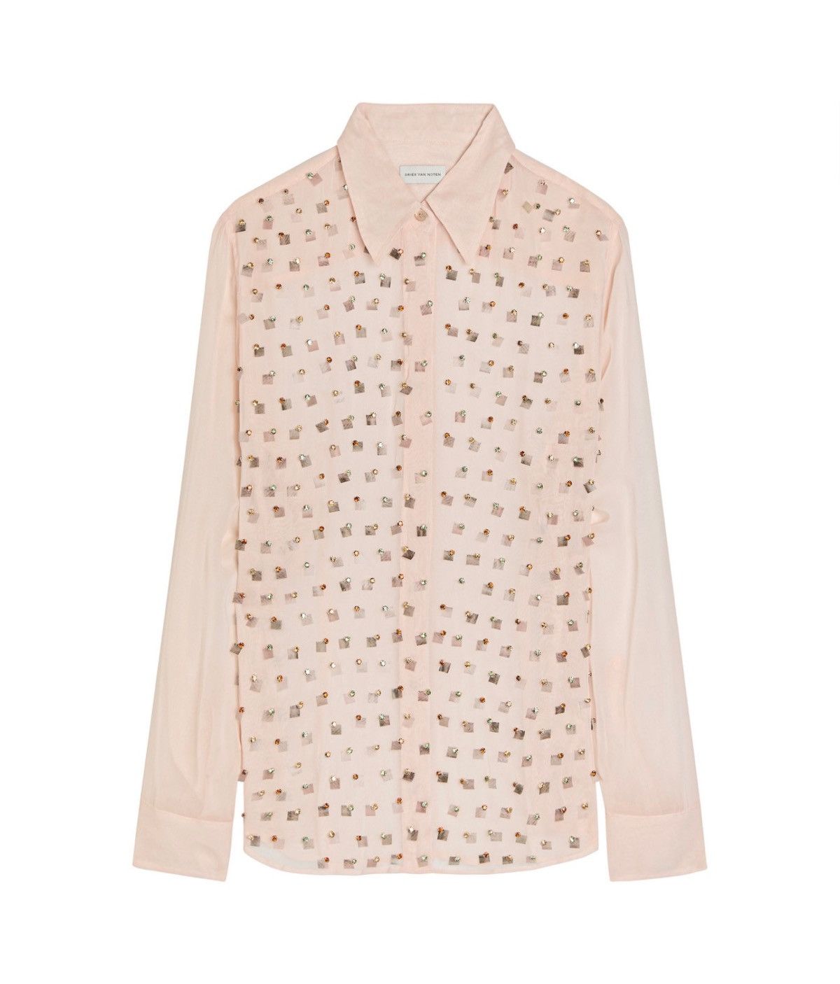 Dries Van Noten Dries Van Noten rhinestone shirt size 38/ us size 6 Size M / US 6-8 / IT 42-44 - 1 Thumbnail