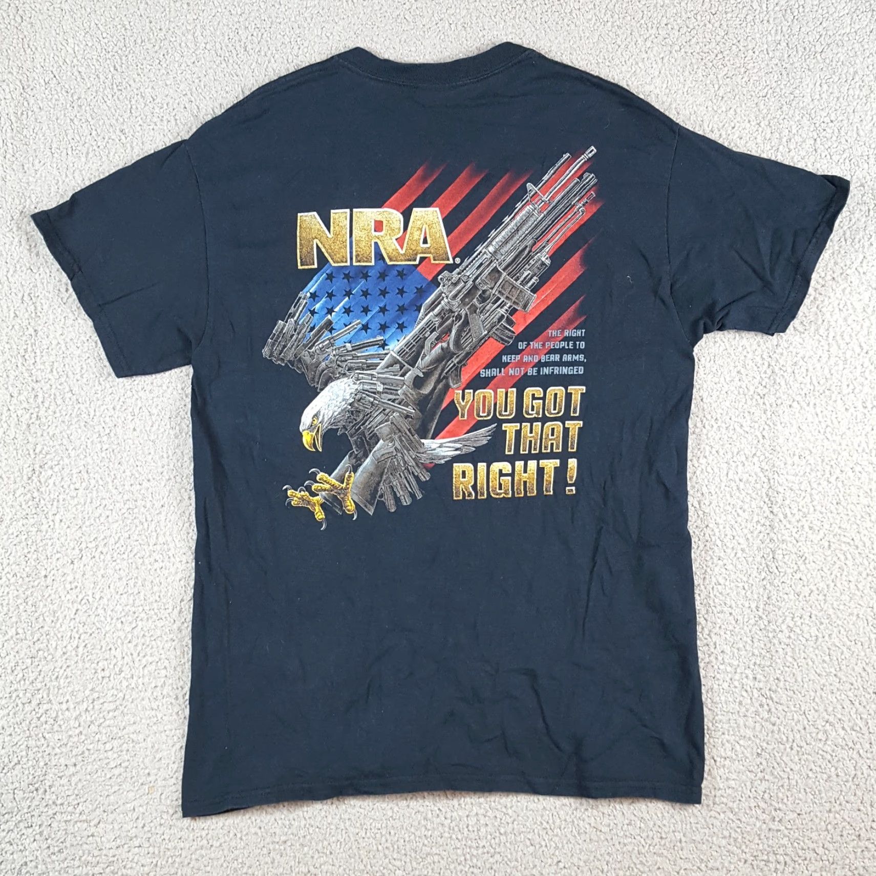 Vintage VINTAGE NRA American Eagle Gun Flag Men's Size S Retro Rifle USA T Shirt Size US S / EU 44-46 / 1 - 4 Thumbnail
