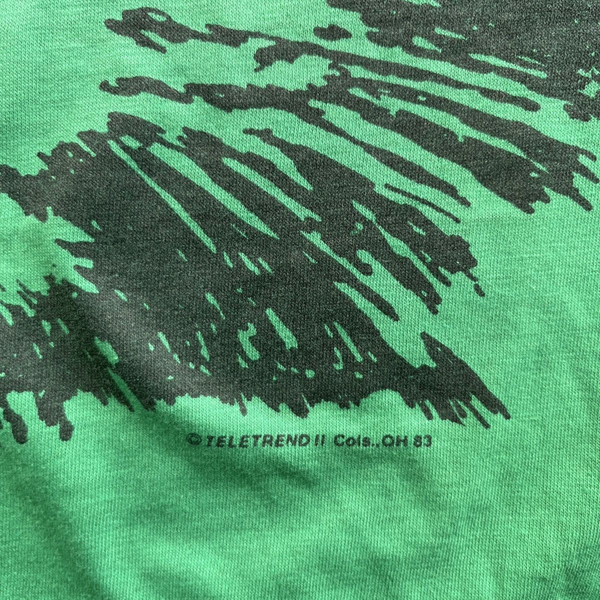 Vintage 80s Green Cat Graphic Shirt Size US XL / EU 56 / 4 - 2 Thumbnail