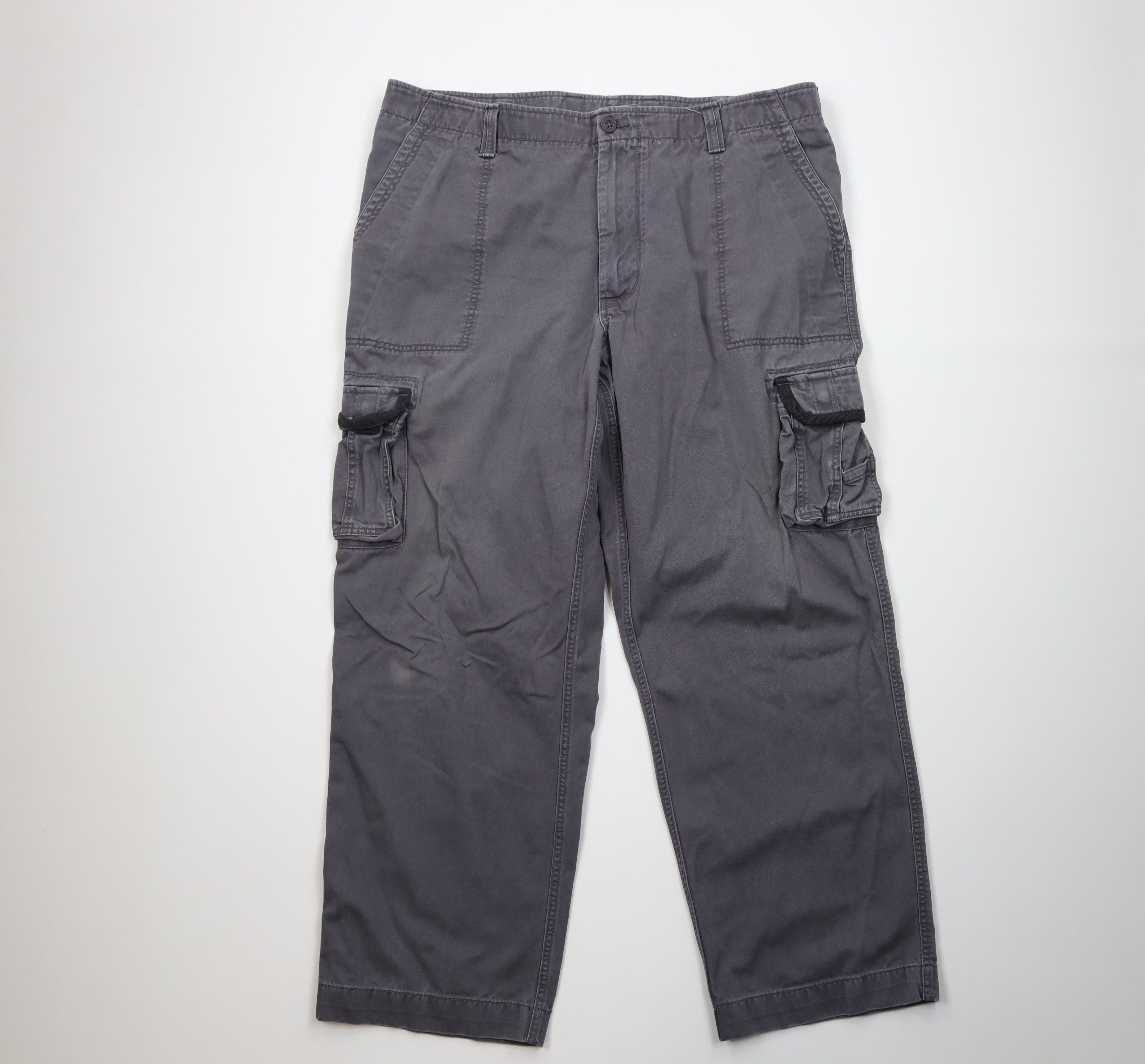 Vintage Vintage Y2K Streetwear Heavyweight Wide Leg Cargo Pants Gray Size US 42 / EU 58 - 1 Thumbnail