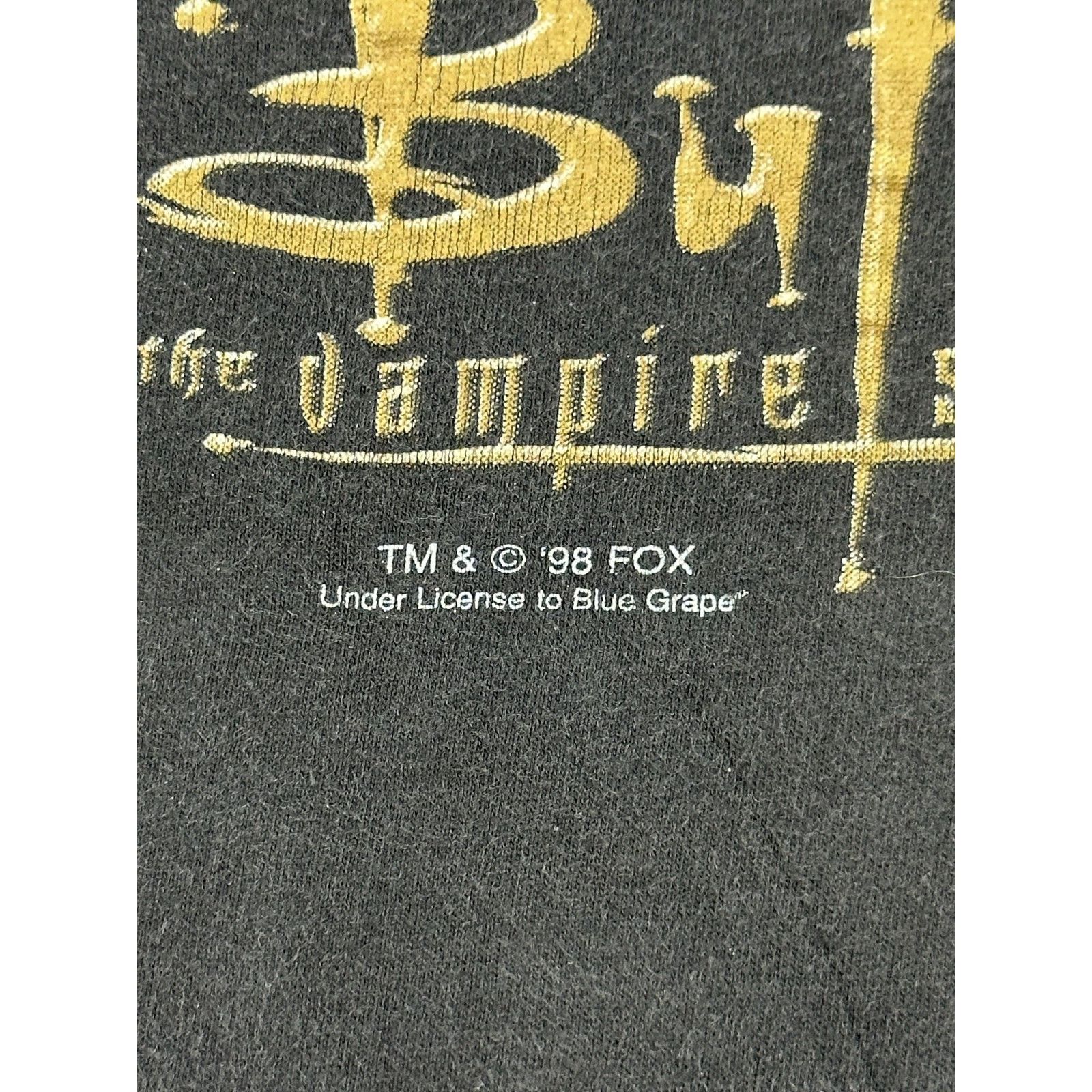 Other Vintage Buffy The Vampire Slayer Angel Shirt XL Black 1998 Size US XL / EU 56 / 4 - 5 Thumbnail