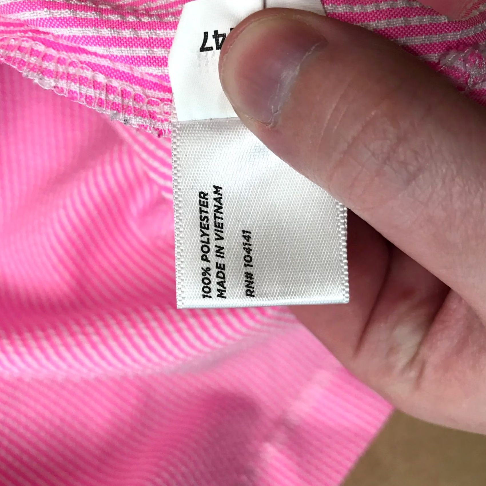 Pinko Lady Hagen Pink White Seersucker Striped Golf Skort Womens Size 12 Activewear Size ONE SIZE - 8 Thumbnail